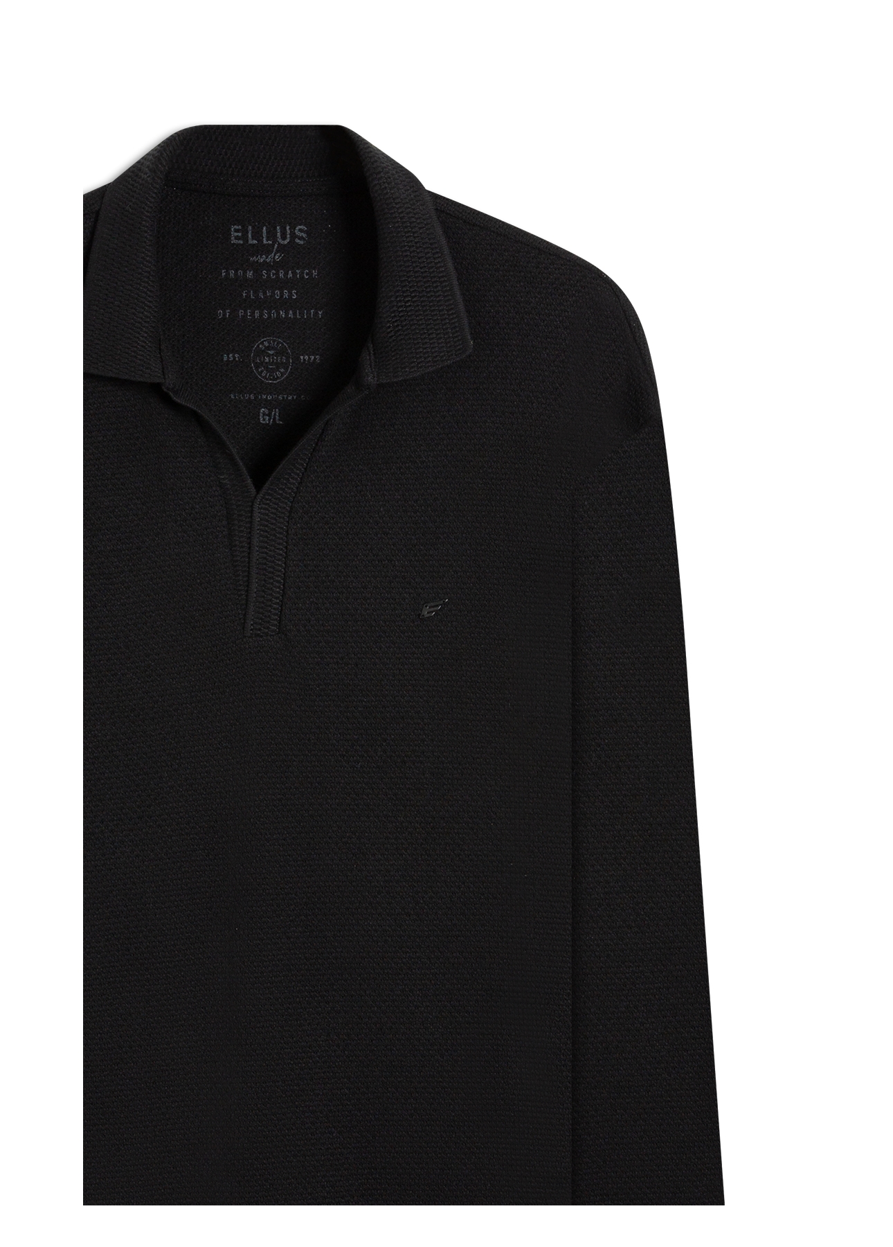 Polo Tricot Fine Ellus Metal Preto