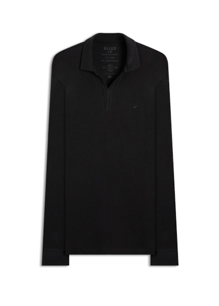 Polo Tricot Fine Ellus Metal Preto