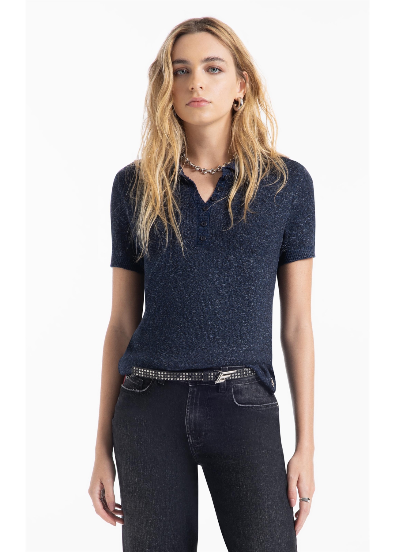 Polo Tricot Flamme Azul Jeans