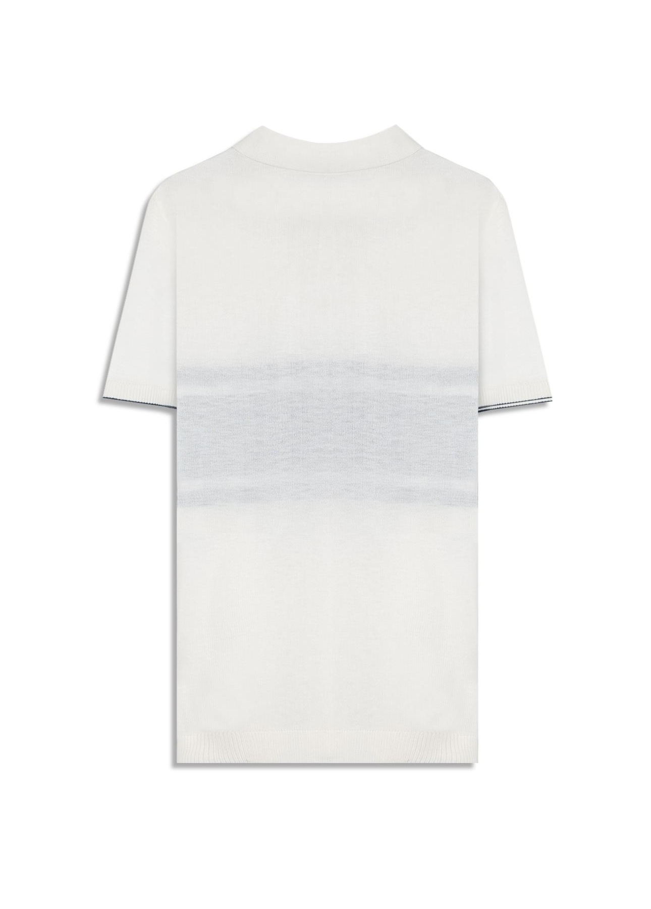 Polo Tricot Jersey Strip Off White