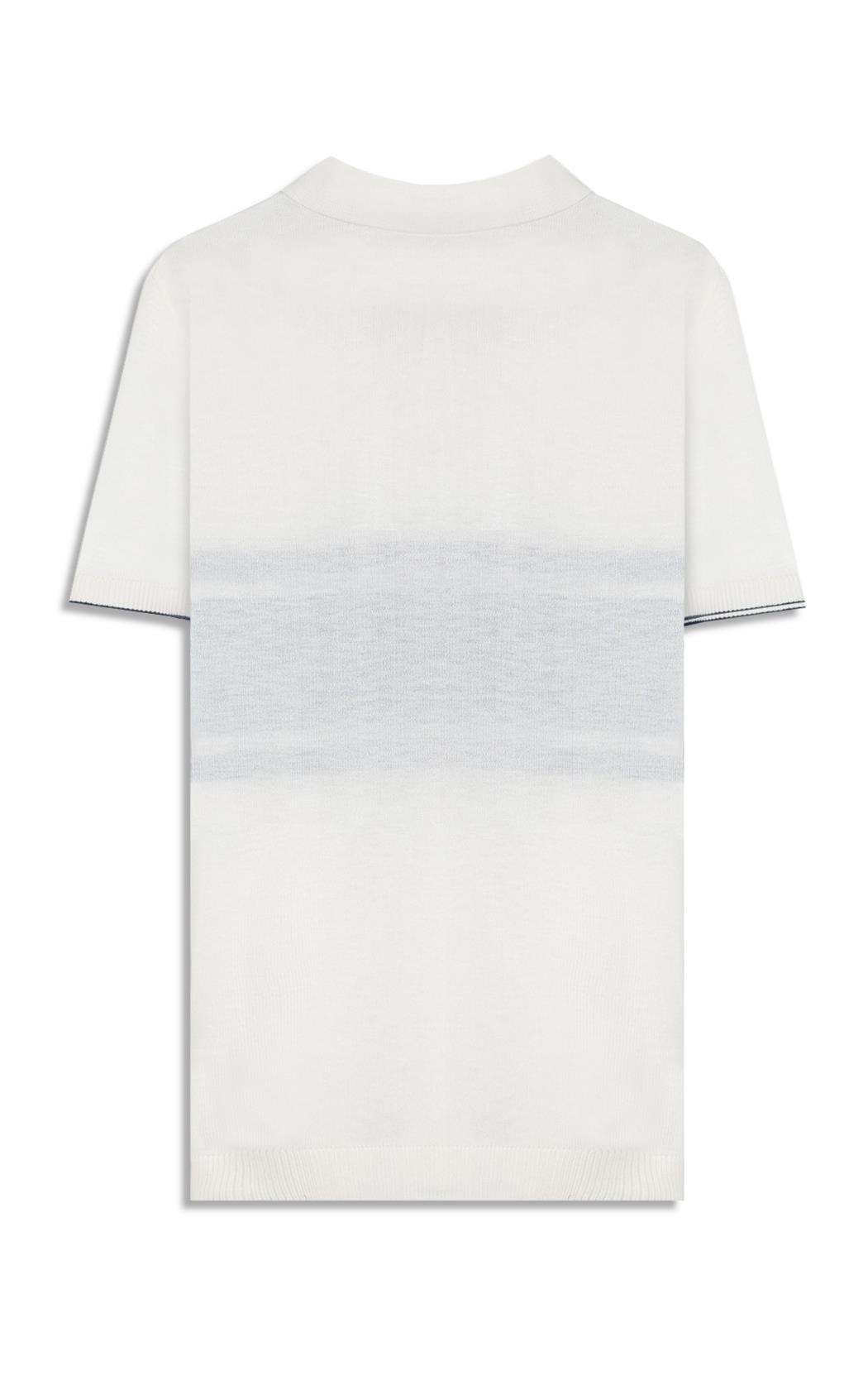 Polo Tricot Jersey Strip Off White