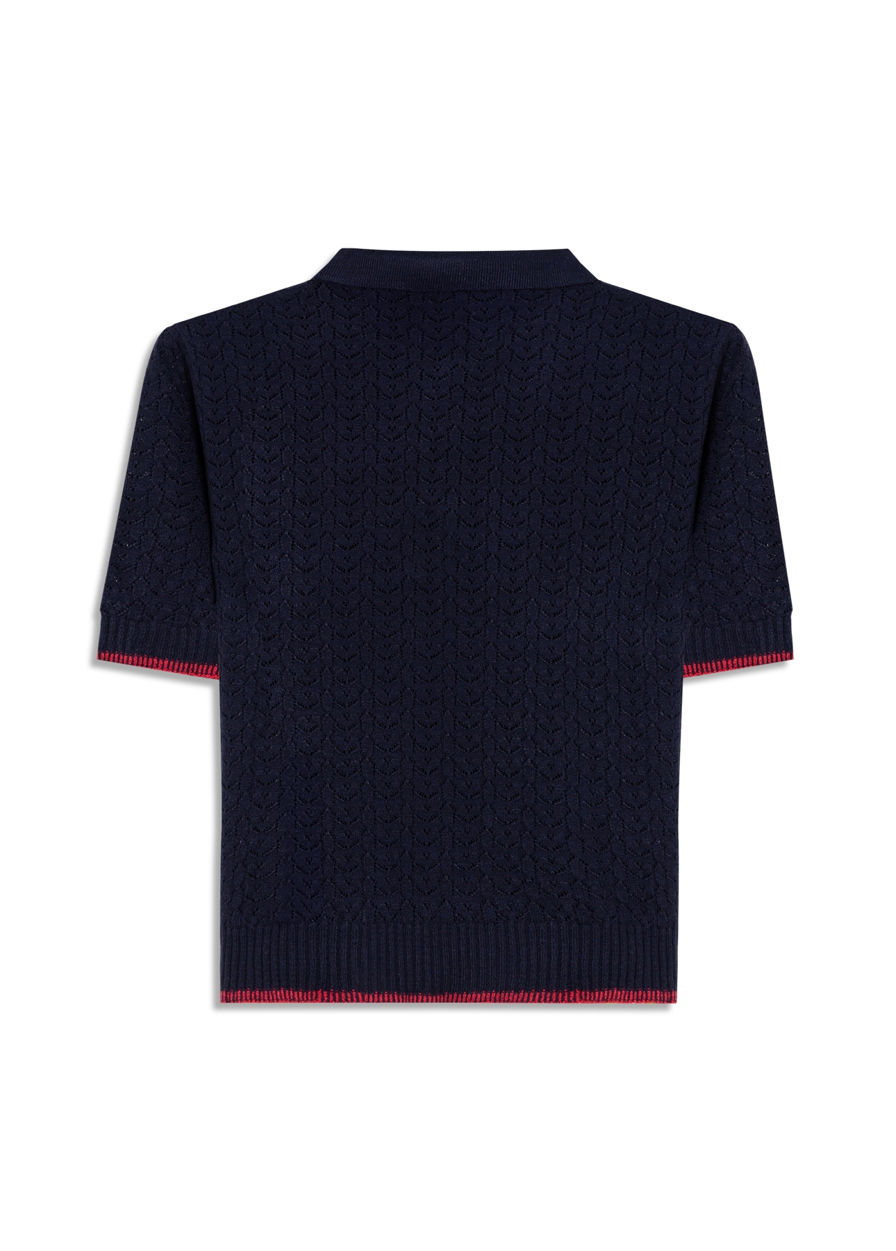 Polo Tricot Power Knit Piping Dark Navy