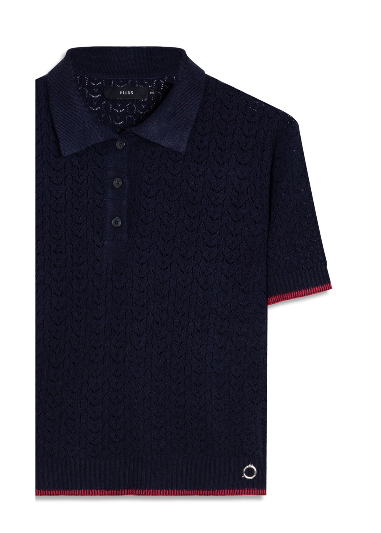 Polo Tricot Power Knit Piping Dark Navy