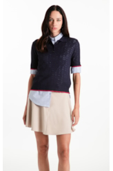 Polo Tricot Power Knit Piping Dark Navy