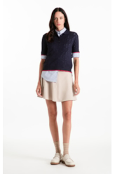 Polo Tricot Power Knit Piping Dark Navy