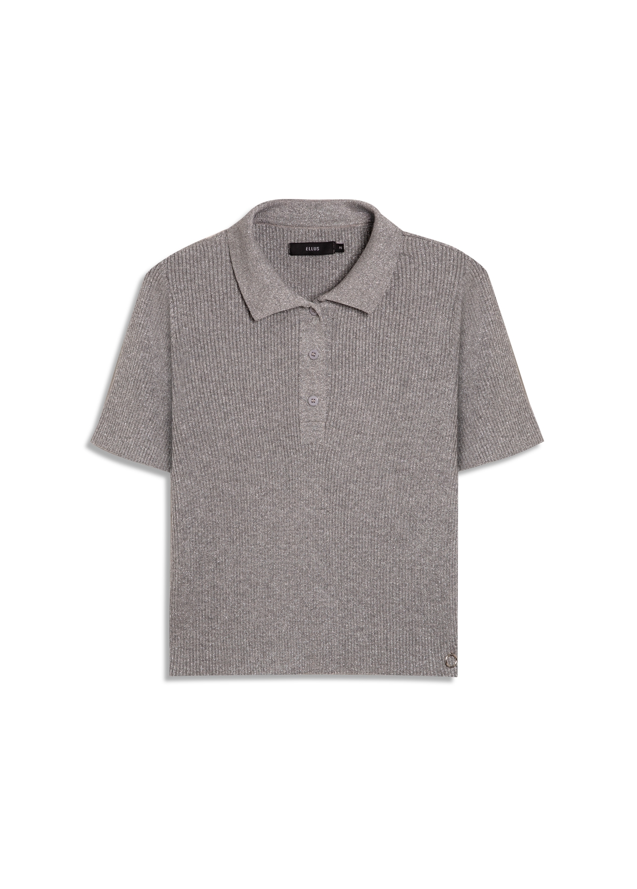 Polo Tricot Shine Prata
