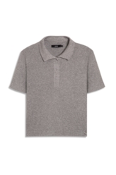 Polo Tricot Shine Prata