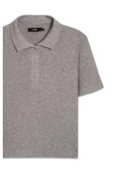 Polo Tricot Shine Prata