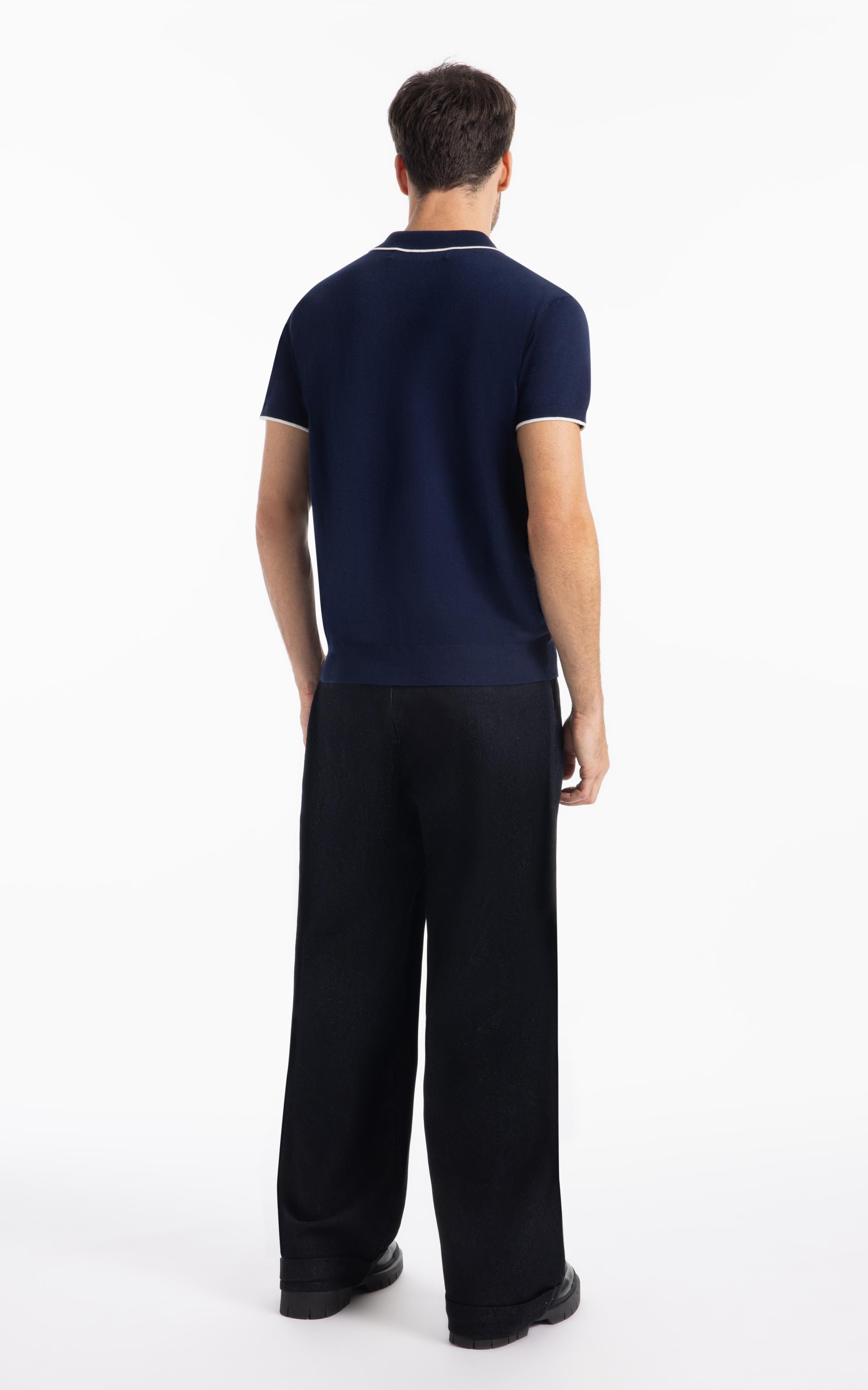 トップス tdk_void polo Polo Tricot Dark Navy