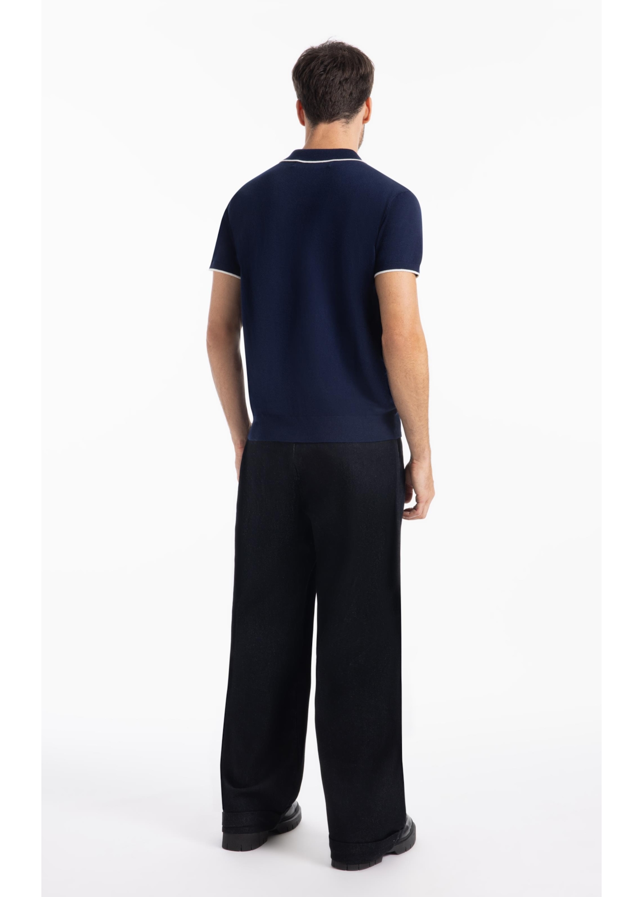 Polo Tricot Techno Visco Sweater Dark Navy