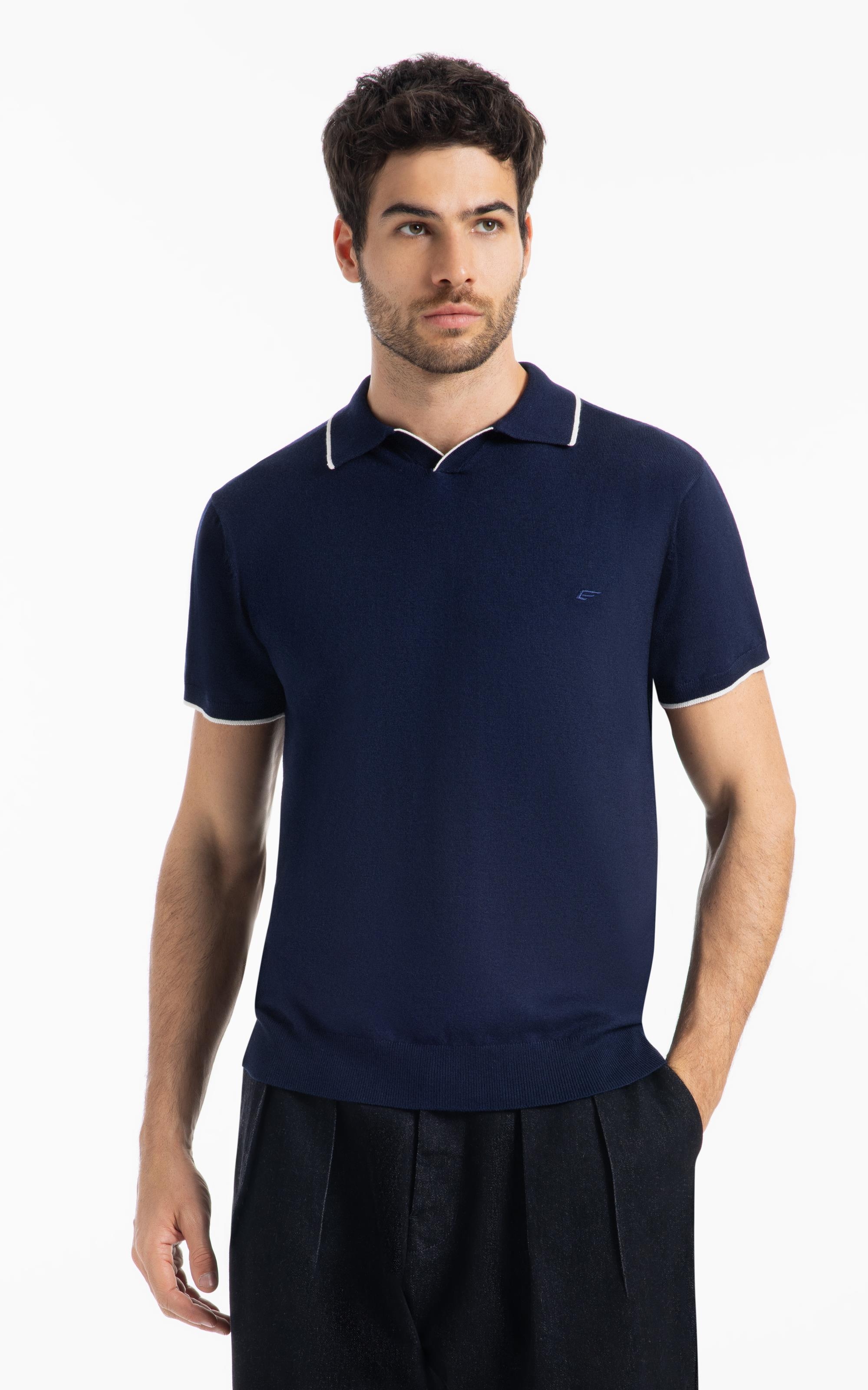 Polo Tricot Techno Visco Sweater Dark Navy