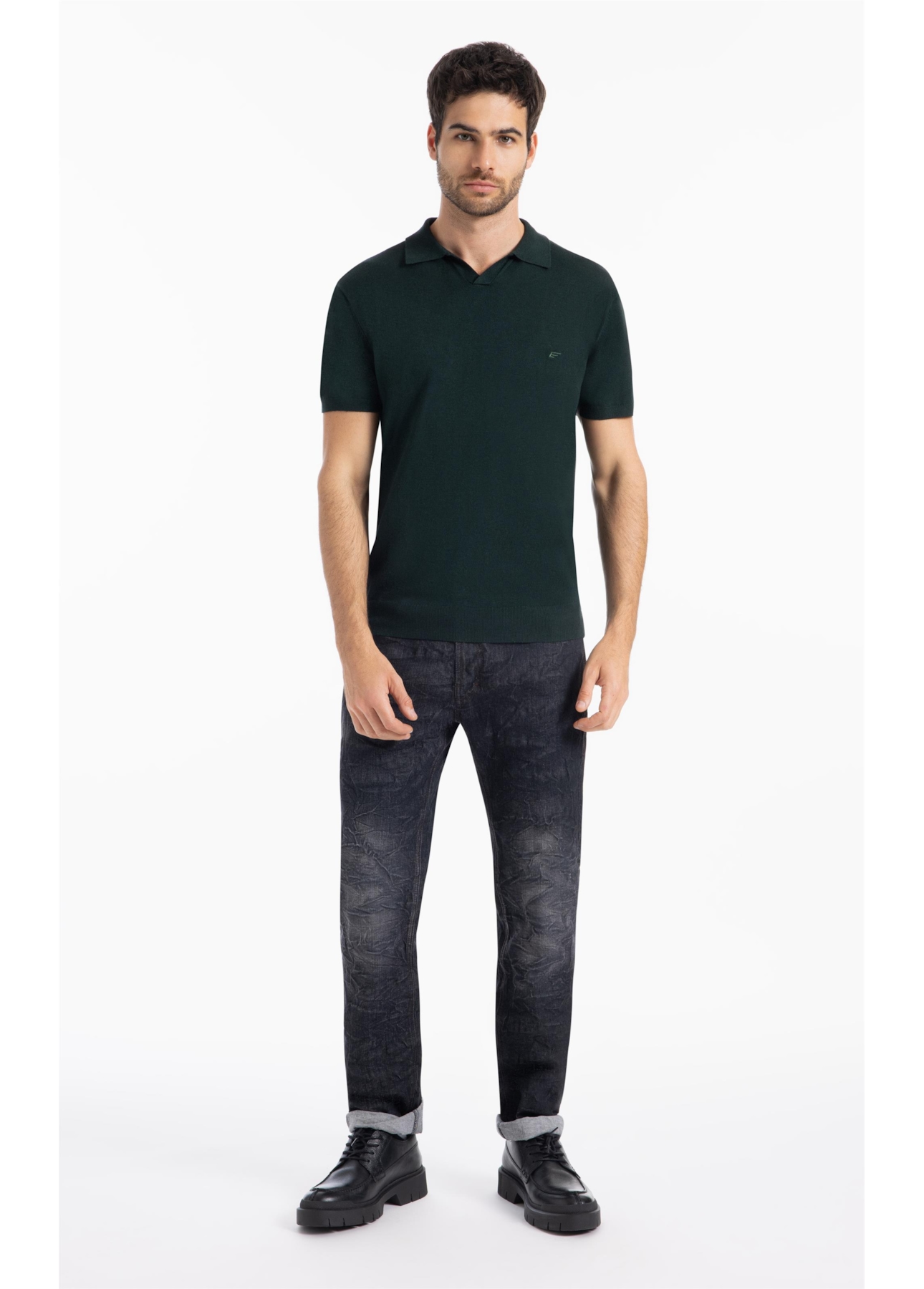 Polo Tricot Techno Visco Verde Escuro