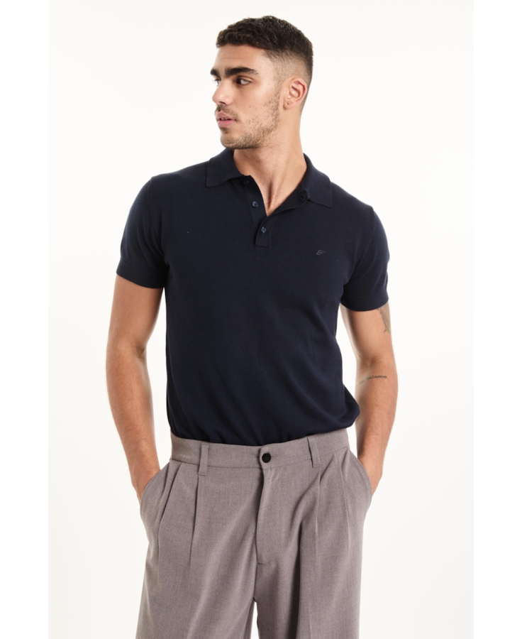 Polo Tricot Tecno Sweater Dark Navy