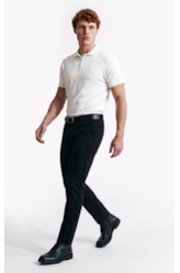 Polo Tricot Visco Blend Polo Button Jersey Mc Off White