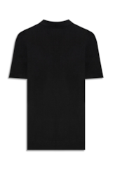Polo Tricot Visco Blend Polo Button Jersey Mc Preto