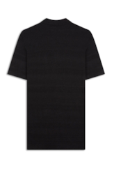 Polo Tricot  Visco Blend Texture Preto