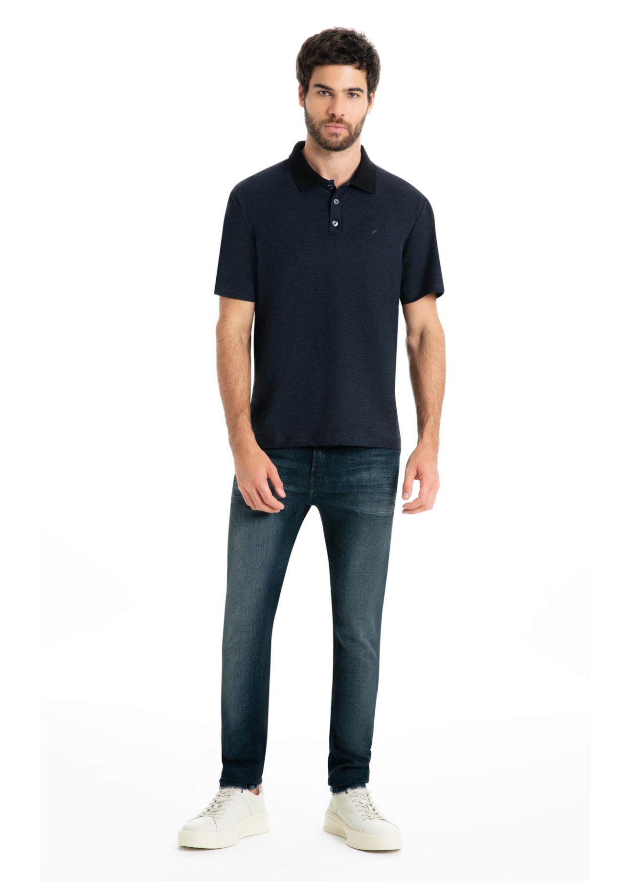Polo Visco Cotton Easa Classic Mc Preto