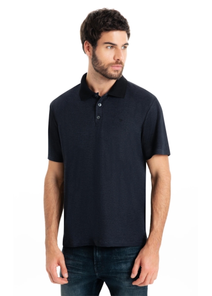 Polo Visco Cotton Easa Classic Mc Preto