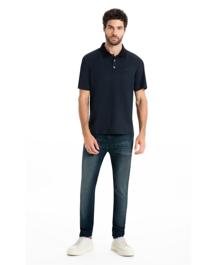Polo Visco Cotton Easa Classic Mc Preto