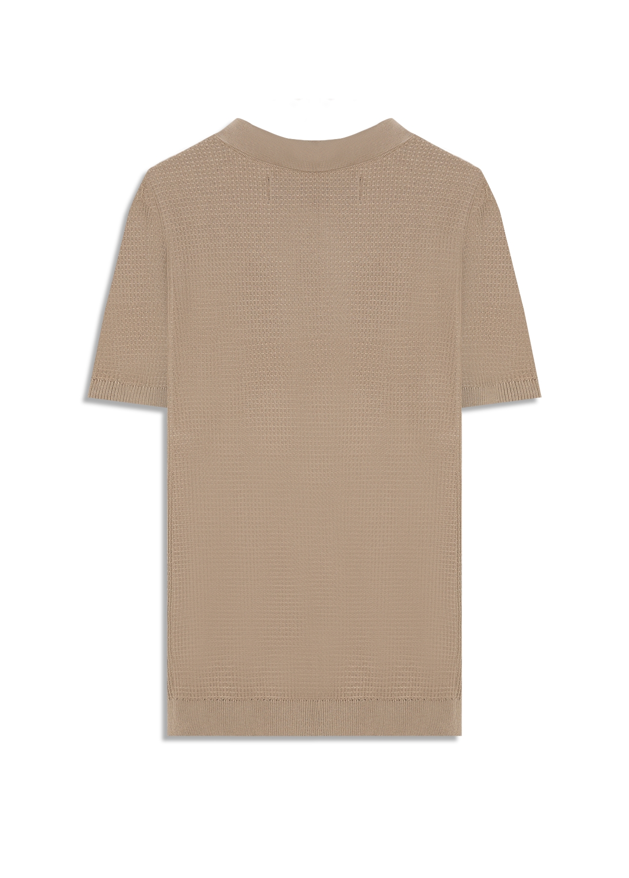 Polo Visco Mescla Polo Waffle Areia