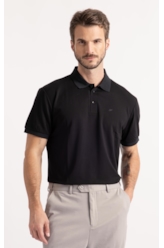 Polo Visco Nylon Ellus Classic Mc Preto