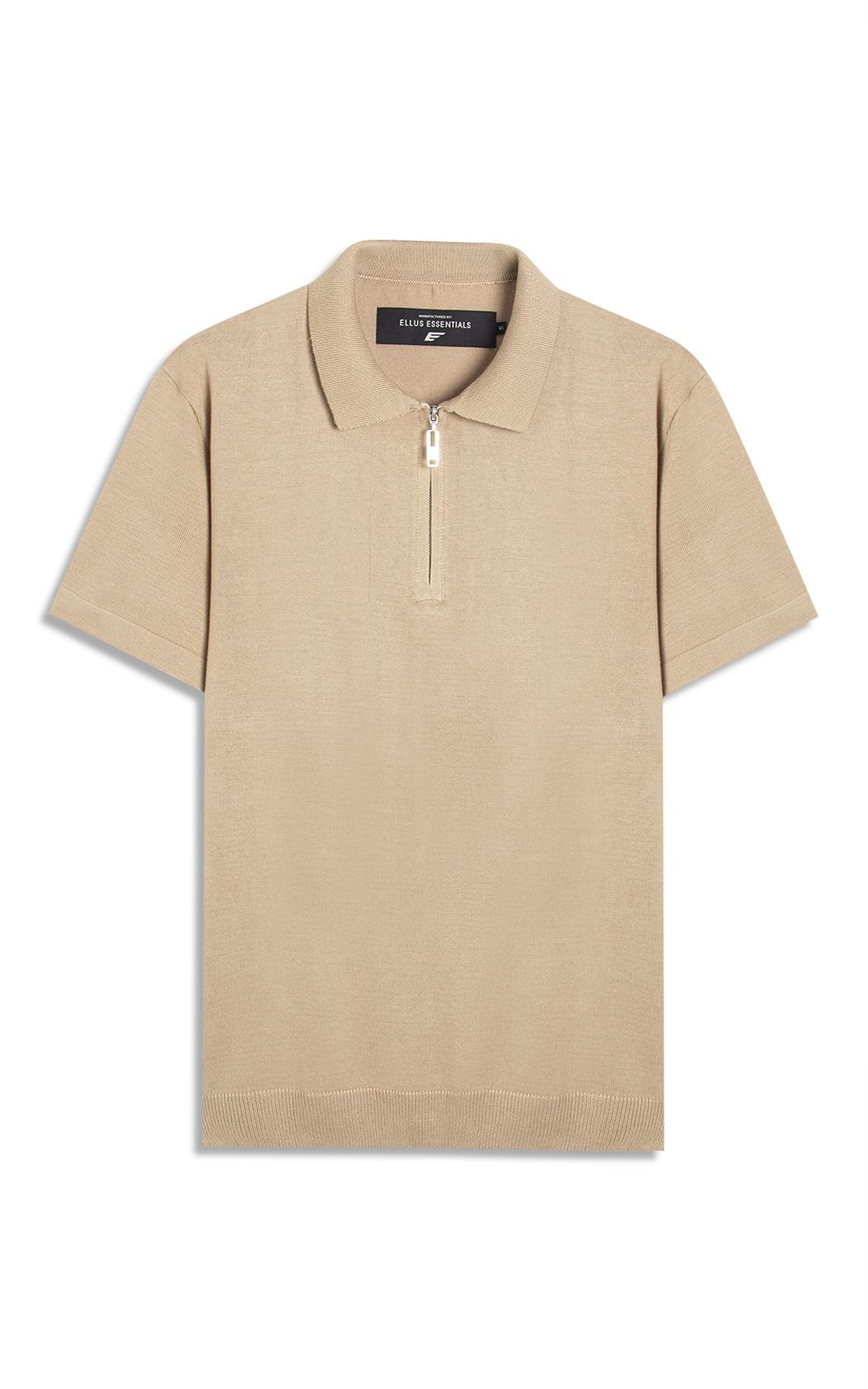 Polo Visco Tricot Areia