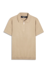 Polo Visco Tricot Areia