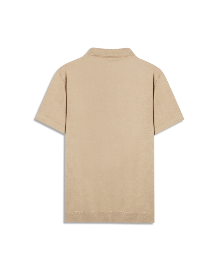 Polo Visco Tricot Areia