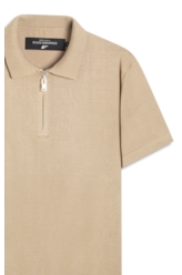 Polo Visco Tricot Areia