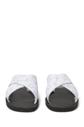 Rasteira Monograma Ellus Lona Natural