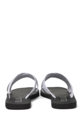 Rasteira Monograma Ellus Lona Natural