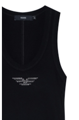 Regata Canelada Hotfix Preto