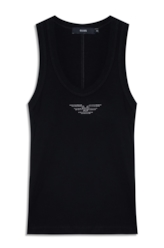 Regata Canelada Hotfix Preto