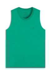 Regata Cotton Sleeveless Verde Bandeira