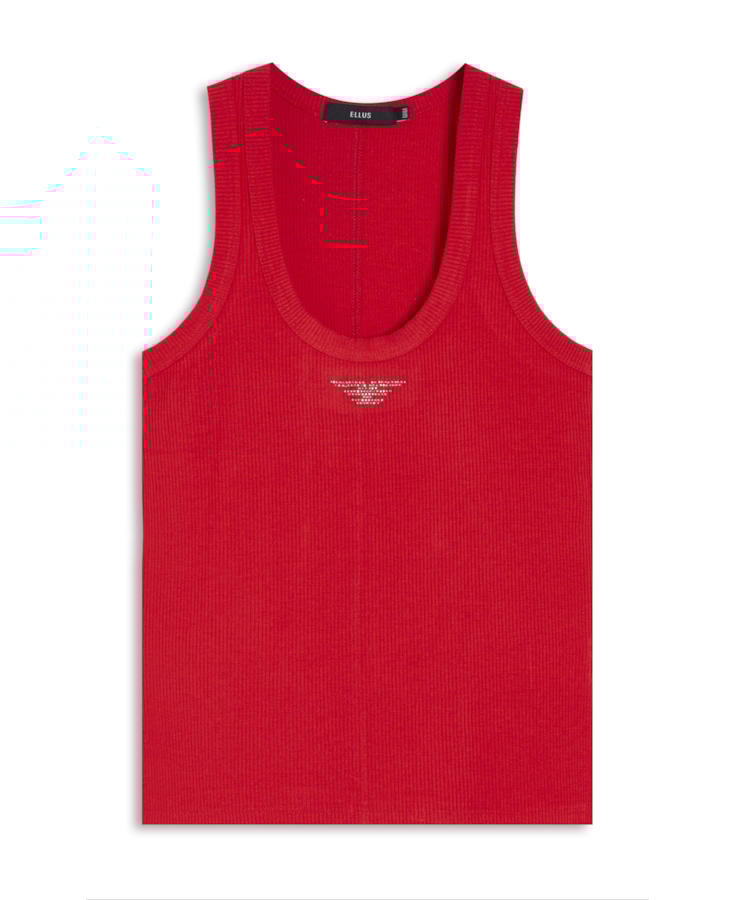 Regata Ellus Canelada Hotfix Vermelho