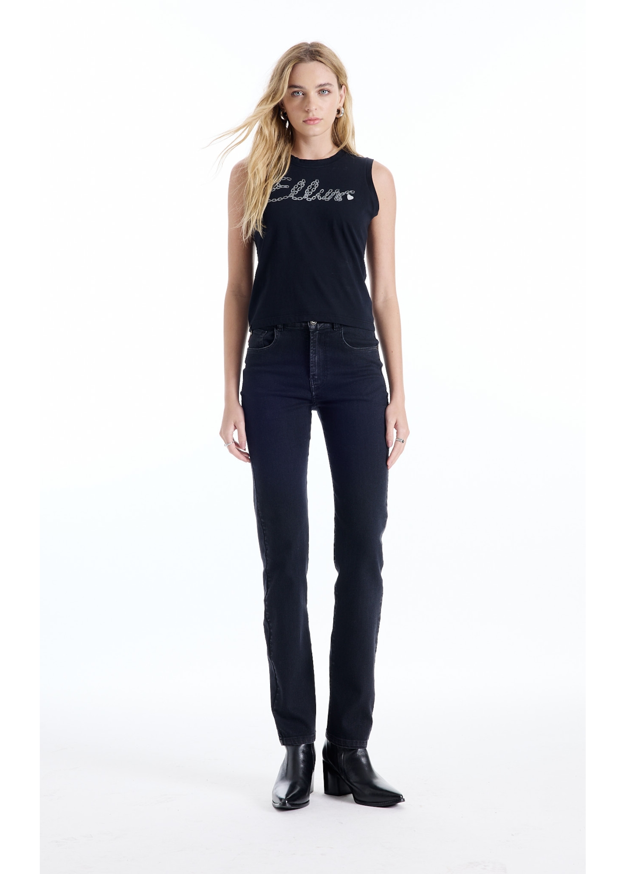 Regata Ellus Love Chain Preto