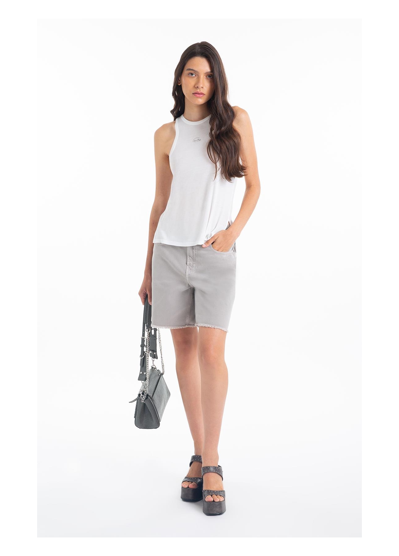 Regata Ellus Side Slit Off White