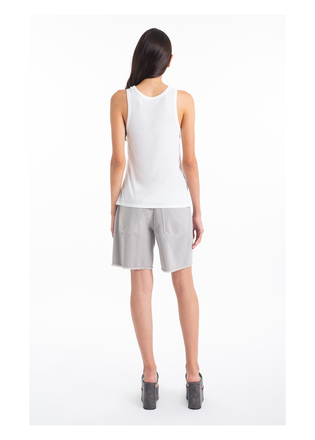 Regata Ellus Side Slit Off White