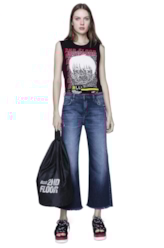 Regata Fine Scary Sleeveless Preto