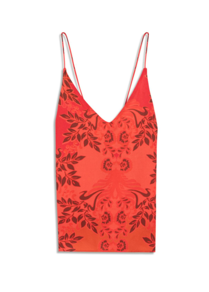 Regata Flowers Mix Sleeveless Laranja