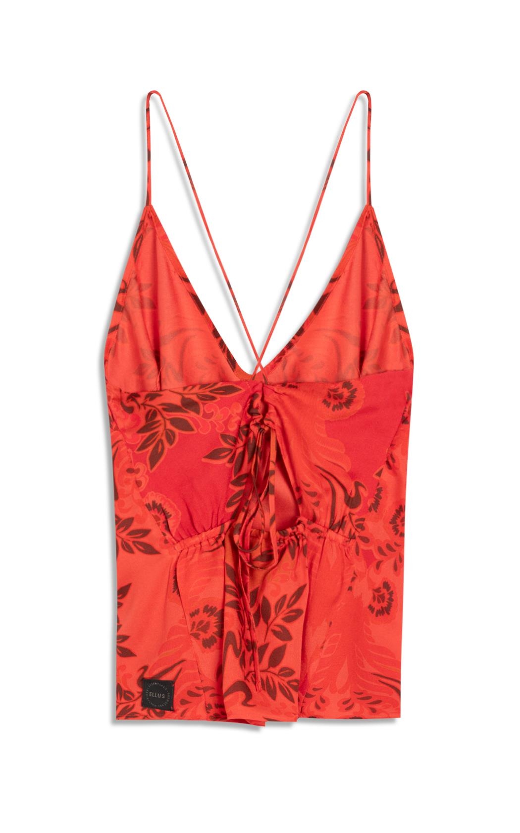 Regata Flowers Mix Sleeveless Laranja