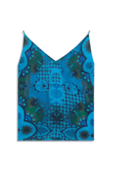 Regata Flowers Mix Sleeveless Oceano