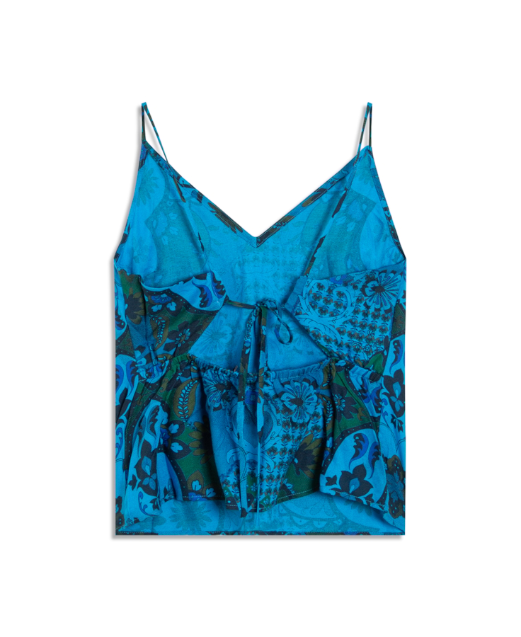 Regata Flowers Mix Sleeveless Oceano