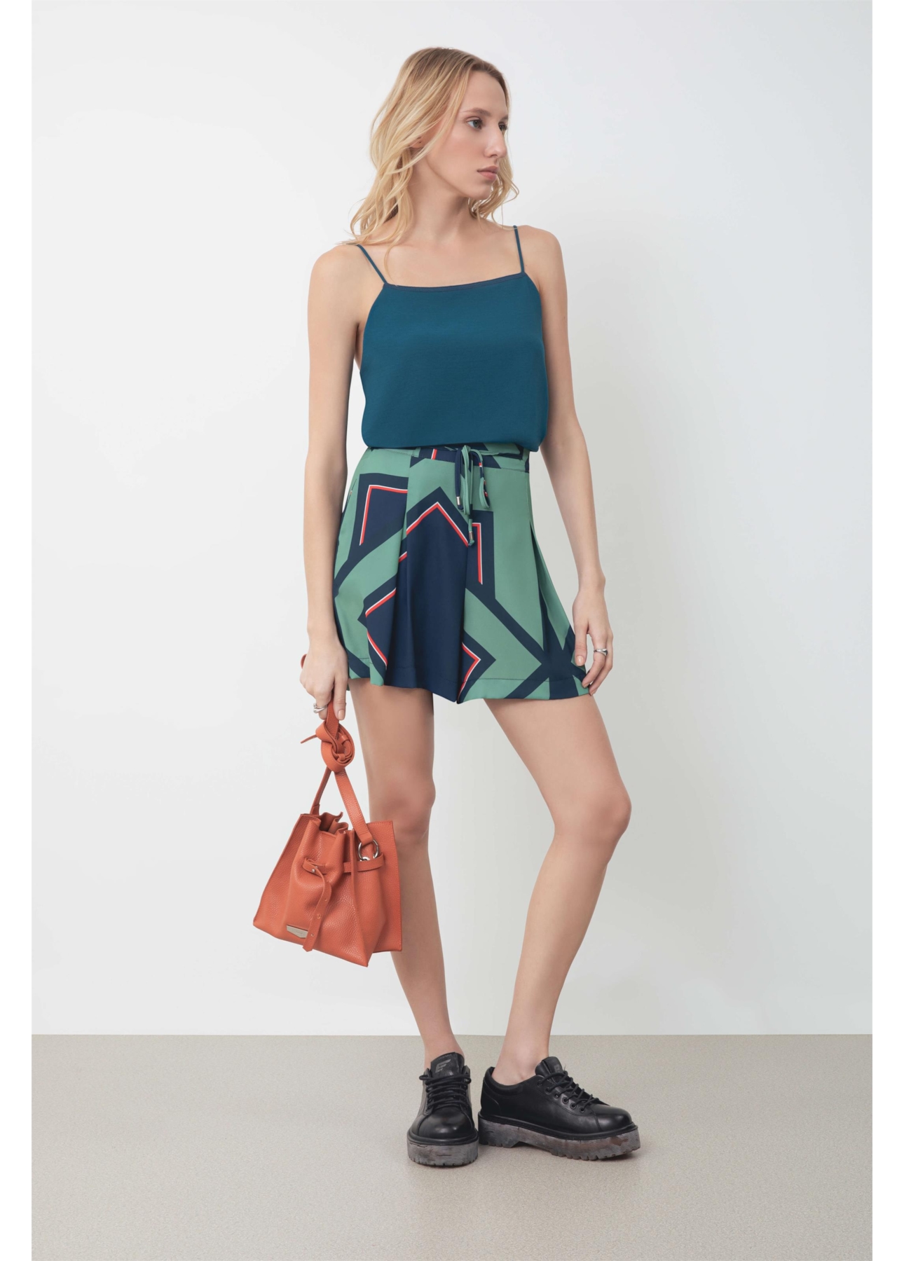 Regata Georgette Sleeveless Petroleo