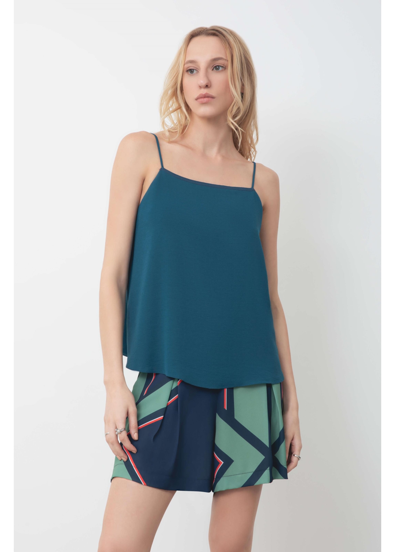 Regata Georgette Sleeveless Petroleo