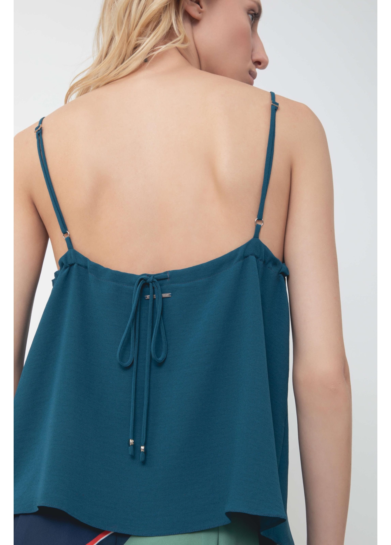 Regata Georgette Sleeveless Petroleo