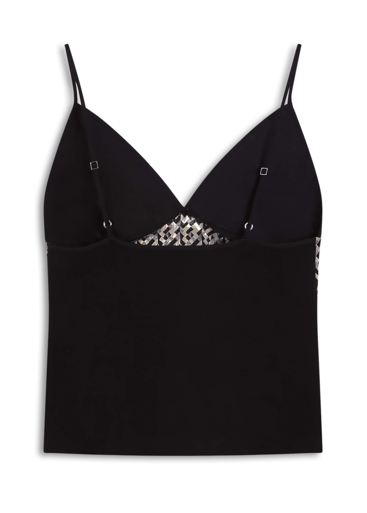 Regata Jacquard Neckline Preto