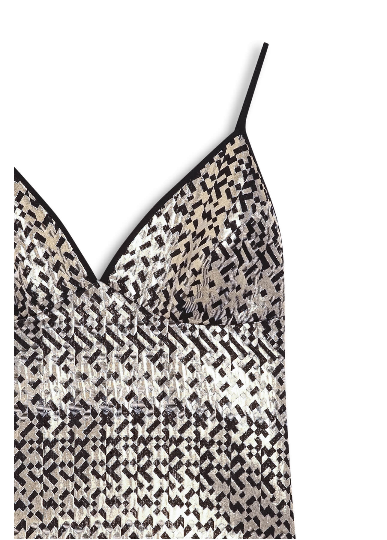 Regata Jacquard Neckline Preto