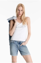Regata Rib Ellus Sleeveless Branco