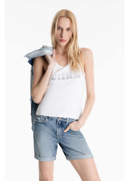 Regata Rib Ellus Sleeveless Branco